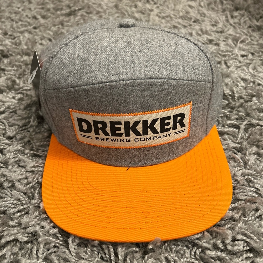Drekker Brewing Company Gray and Orange Cap